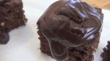 fudge chocolate cake dessert