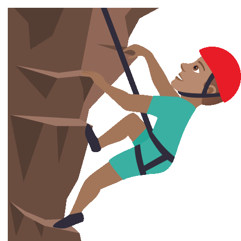 Man Climbing Joypixels Sticker