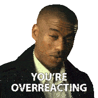 You'Re Overreacting Just A Little Bit Jesse Suntele Sticker