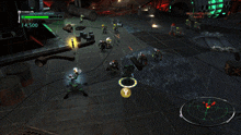 a video game is being played with a vanguard veteran in the background