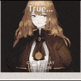 a picture of a girl with a clock on her chest says true