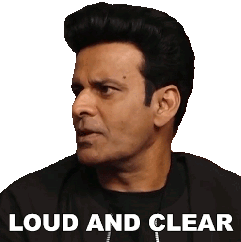 Loud And Clear Manoj Bajpayee Sticker - Loud And Clear Manoj Bajpayee Pinkvilla Stickers