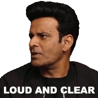 Loud And Clear Manoj Bajpayee Sticker - Loud And Clear Manoj Bajpayee Pinkvilla Stickers
