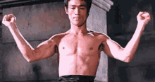 Bruce Lee Seriously GIF - Bruce Lee Seriously Muscles GIFs