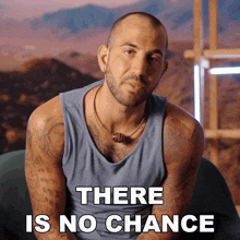 There Is No Chance Leo Svete GIF - There Is No Chance Leo Svete Are You The One GIFs