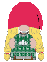Gnome Sweater Sticker - Gnome Sweater Happy Holidays Stickers
