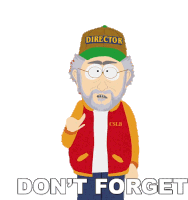 Dont Forget Steven Spielberg Sticker - Dont Forget Steven Spielberg South Park Stickers