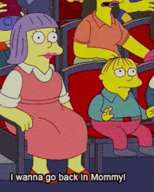 The Simpsons I Wanna Go Back In Mommy GIF - The Simpsons I Wanna Go Back In Mommy Hide GIFs