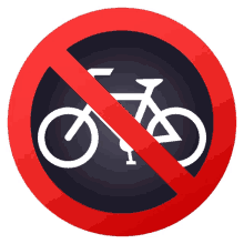 no bicycles symbols joypixels no forbidden
