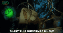 Blast This Christmas Music The Grinch GIF - Blast This Christmas Music The Grinch Jim Carrey GIFs