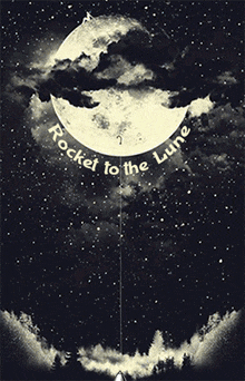 Ikeng To The Lune GIF - Ikeng To The Lune Rocket And Moon GIFs