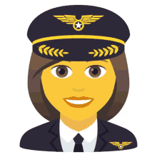 woman pilot people joypixels navigator captain
