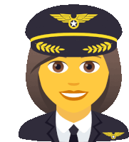 Woman Pilot People Sticker - Woman Pilot People Joypixels Stickers