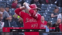 mike trout los angeles angels homerun