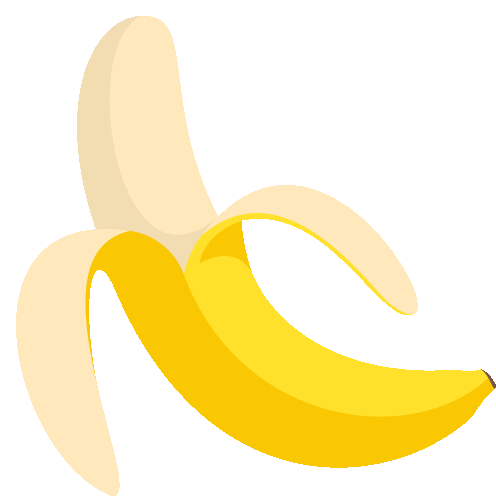 Banana Food Sticker - Banana Food Joypixels Stickers