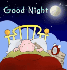 Funny Good Night Cartoon Pictures GIFs | Tenor