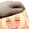a pixel art drawing of a girl wearing a hat .