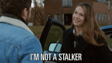 I'M Not A Stalker GIF - Younger Tv Land Sutton Foster GIFs