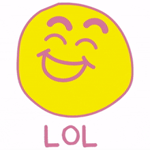 yellow emoji kitsch lol laugh