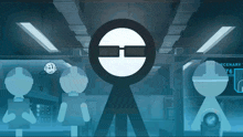a computer generated image of a room with a sign that says " cenary "