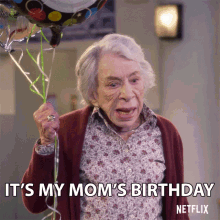 Moms Birthd Day Birthday GIF - Moms Birthd Day Birthday Balloons GIFs