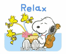 Snoopy Summer GIF - Snoopy Summer Relax GIFs