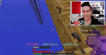 a man is playing a game called moose
