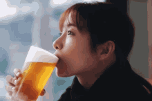 Ishihara Satomi Beer GIF