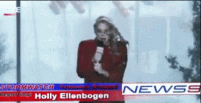 Weather Reporter Hit By Stop Sign GIF - Fail Wind Fail News Reporter GIFs