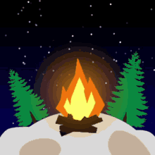 Outer Wilds Campfire GIF - Outer Wilds Campfire Loop GIFs