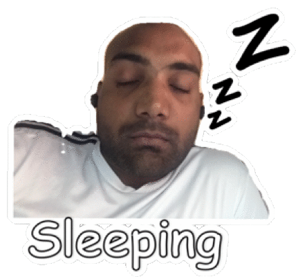 Sleeping Bedtime Sticker