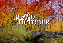 October Hello GIF
