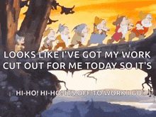 Hiking Snow White And The Seven Dwarves GIF - Hiking Snow White And The Seven Dwarves Seven Dwarves GIFs