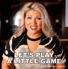 Lets Play A Little Game Vickie Lynn Mccoy GIF - Lets Play A Little Game Vickie Lynn Mccoy Wow Women Of Wrestling GIFs