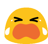 Sobbing Emoji Sticker - Long Livethe Blob Upset Sad Stickers
