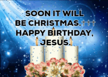 Jesus Bible GIF - Jesus Bible Soo It Will Be Christmass Happy Birthday Jesus GIFs