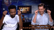 Donald Glover Snap Our Fingers GIF - Donald Glover Snap Our Fingers Matt Bomer GIFs