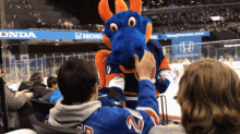New York Islanders Sparky The Dragon GIF - New York Islanders Sparky The Dragon Dab GIFs