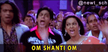 Om Shanti Om Theme Song Shahrukh Khan GIF - Om Shanti Om Theme Song Shahrukh Khan Juhi Chawla GIFs
