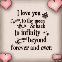 I Love You To The Moon And Back Love GIF