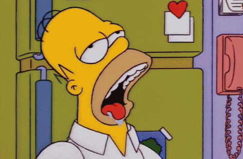 Homer Drooling GIF - Stuffed Food Coma Homer Simpson GIFs