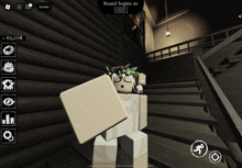 a screenshot of a video game that says round begins in oxygen
