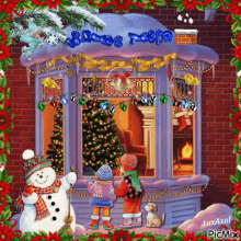 Merry Christmas Snowman GIF - Merry Christmas Snowman Kids GIFs