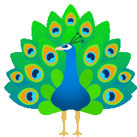 Peacock Nature Sticker - Peacock Nature Joypixels Stickers