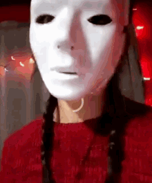 Mask Creepy GIF - Mask Creepy Girl GIFs