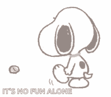 Snoopy Sad GIF
