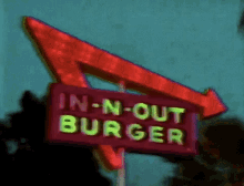 in and out burger retro sign