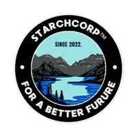 a logo for starchcorp that says for a better furure