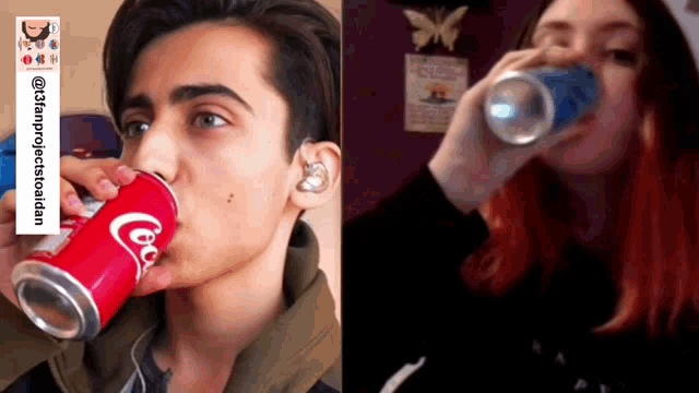 Coke Vs Pepsi Aidan Gallagher GIF - Coke Vs Pepsi Aidan Gallagher Mod Raven GIFs