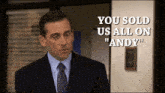 The Office Andy GIF - The Office Andy Sold GIFs